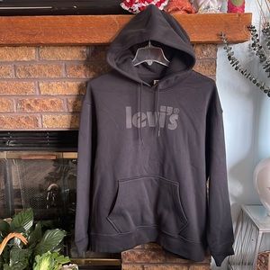 NWT Levi’s black fleece hoodie